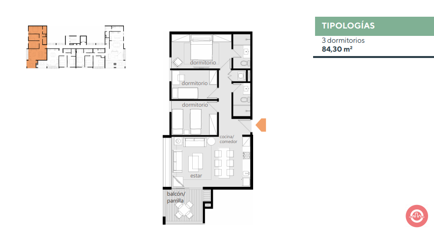 VENDO DEPARTAMENTOS EN SAN BERNARDINO DE 2 Y 3 DORMITORIOS