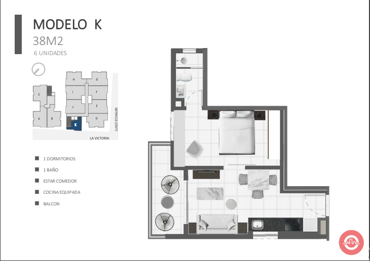 Vendo departamentos de 1 y 2 dormitorios en Edificio Marlin – Luque- Paraguay