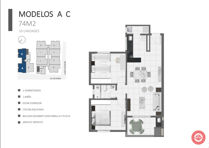 Vendo departamentos de 1 y 2 dormitorios en Edificio Marlin – Luque- Paraguay