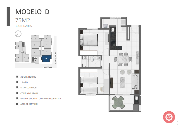 Vendo departamentos de 1 y 2 dormitorios en Edificio Marlin – Luque- Paraguay