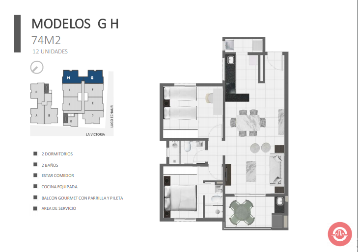 Vendo departamentos de 1 y 2 dormitorios en Edificio Marlin – Luque- Paraguay