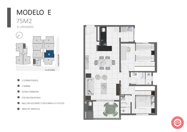 Vendo departamentos de 1 y 2 dormitorios en Edificio Marlin – Luque- Paraguay