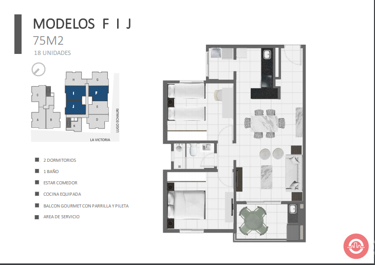 Vendo departamentos de 1 y 2 dormitorios en Edificio Marlin – Luque- Paraguay