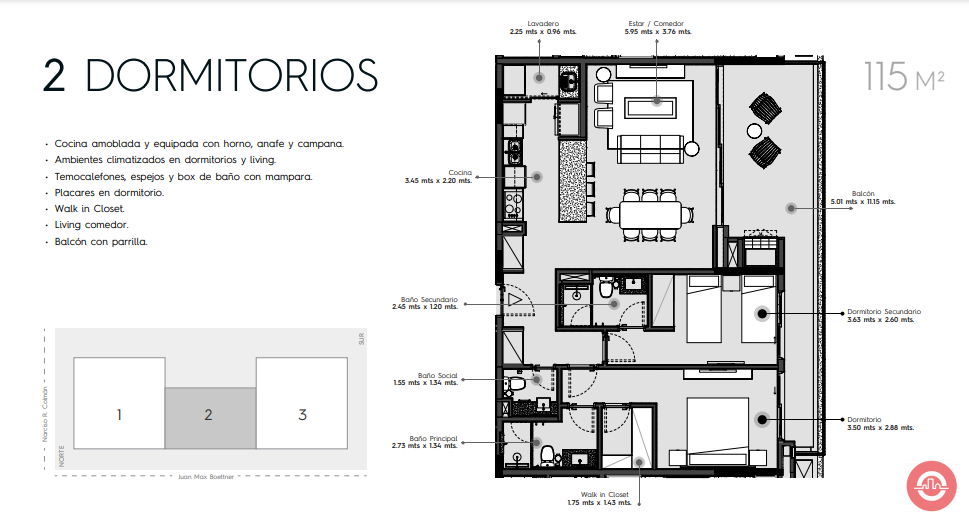 En venta departamentos de 2 dormitorios en Edificio Las Lomas, a 1 cuadra del Shopping del Sol, Asuncion – Paraguay